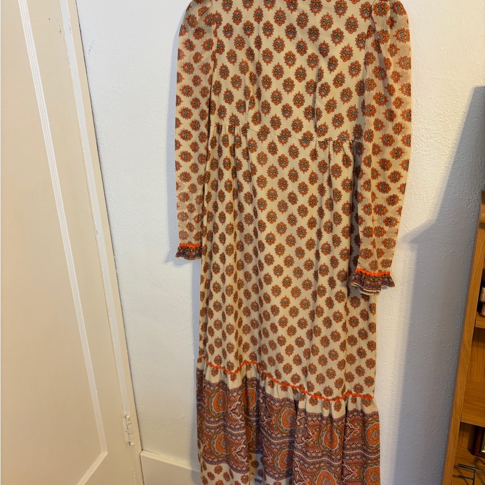 Vintage Floral Long Sleeve Dress